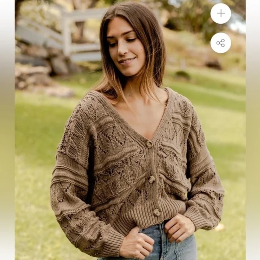 Neuflora Daphne Cardigan - walnut